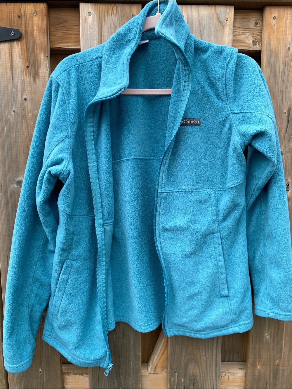 Columbia Women's Teal Blue Full-Zip Fleece Jacket